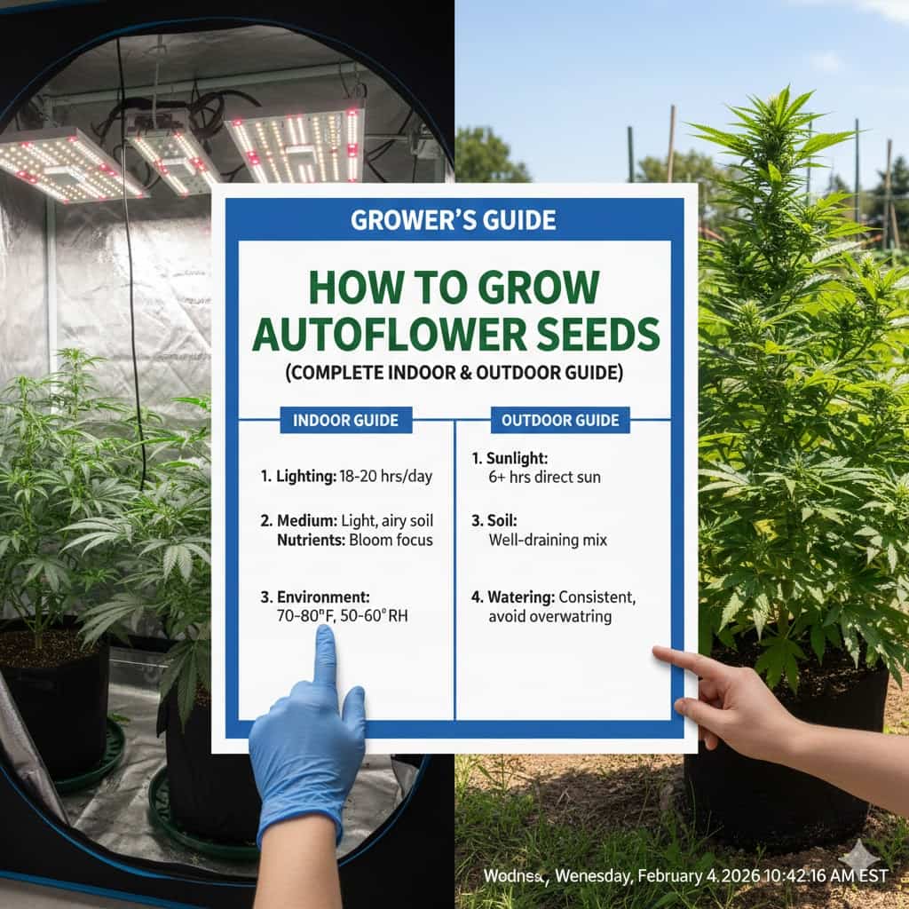 How to Grow Autoflower Seeds (Complete Indoor & Outdoor Guide)